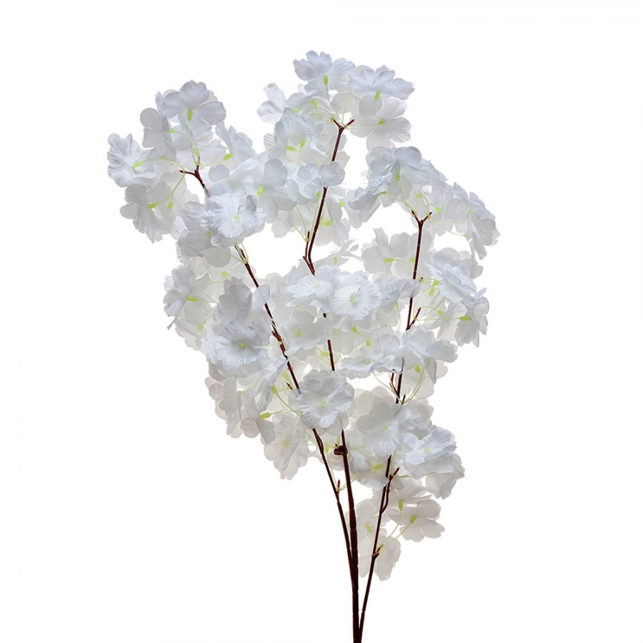 Artificial Flower 95 Cm White Plastic - 
