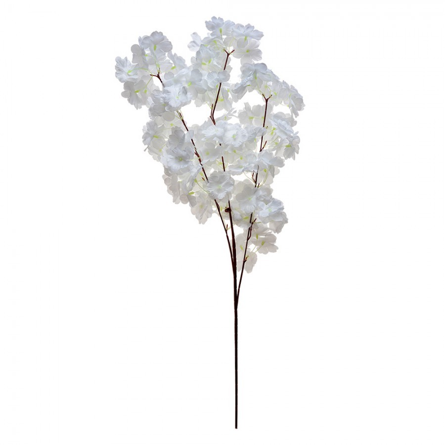 Artificial Flower 95 Cm White Plastic - 