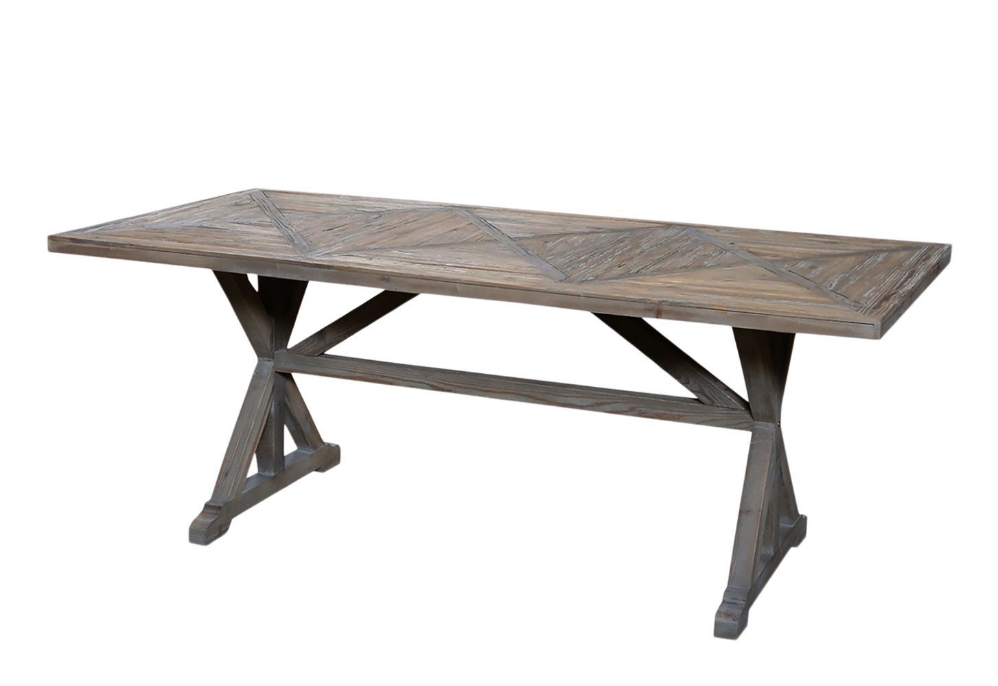 Francouzský jídelní stůl z recyklovaného dřeva Marseille - 200*90*77 cm