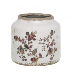 Keramický květináč / váza s květy Nancy - Ø 15*13 cm