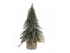 Zeleno-zlatý vánoční borovicový stromek v jutě Fleur Pine Tree - 27 cm