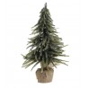 Zeleno-zlatý vánoční borovicový stromek v jutě Fleur Pine Tree - 35 cm Materiál : PE, juta, třpytkyBarva : zelená, zlatá, hnědá