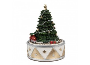 Natahovací hrací skříňka stromek s vláčkem Christmas Tree - Ø 11*15 cm