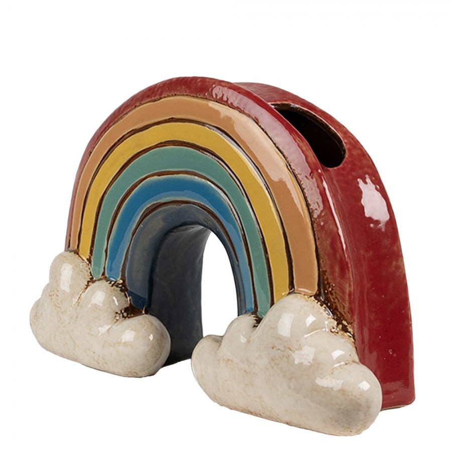 Keramický květináč ve tvaru duhy Rainbow - 26*9*16 cm