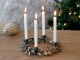 Mosazný antik kovový adventní věnec Advent wreath - Ø 16*4 cm