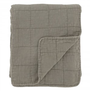 Zelený přehoz s opraným vzhledem Aix Vintage Quilt - 130*180 cm