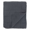 Granitový přehoz s opraným vzhledem Aix Vintage Quilt - 130*180 cm Barva: granitováMateriál: vnější : 100% bavlna/ vnitřní výplň polyester