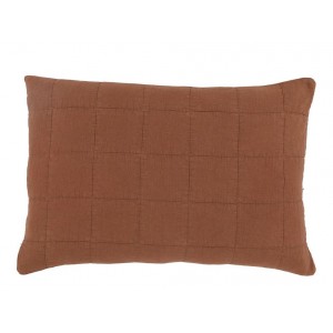 Terakotový povlak na polštář s opraným vzhledem Aix Vintage Quilt - 60*40 cm