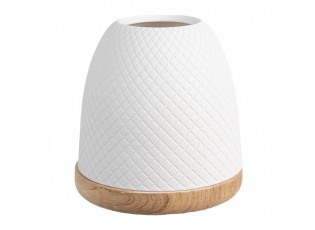 Bílý porcelánový svícen na čajovou svíčku - Ø 9*10 cm 