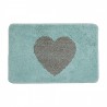 Bath Mat 58x38x1 Cm Blue Polyester Heart Rectangle - 58*38*1 cm Barva: modráMateriál: PolyesterHmotnost: 0,32 kg