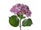 Fialová umělá dekorace květina hortenzie Hydrangea - 67cm