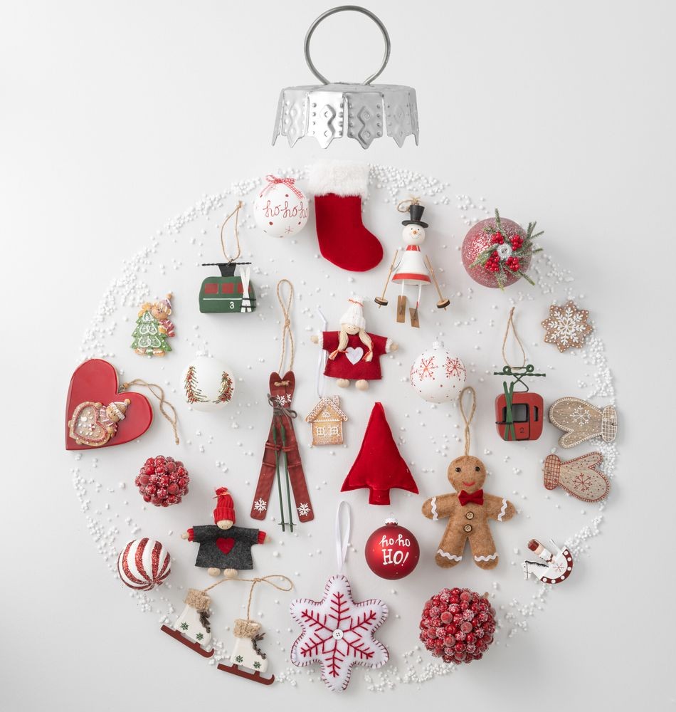 Set 6ks závěsná dekorace perníček Ginger - 8*1*9 cm