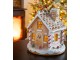 Vánoční perníková chaloupka s Led světýlky Gingerbread House - 22*22*23 cm