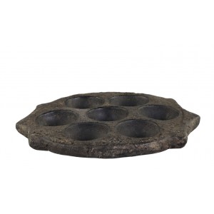 Dřevěný svícen na čajové svíčky Grimaud Unit - Ø 25*2,5 cm