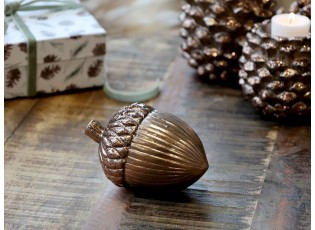 Mocca keramická dekorace žalud Acorn antique - 11*8*8 cm