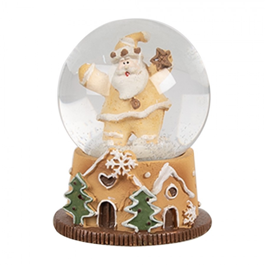 Vánoční sněžítko Santa Claus s hvězdou - Ø 5 * 6 cm