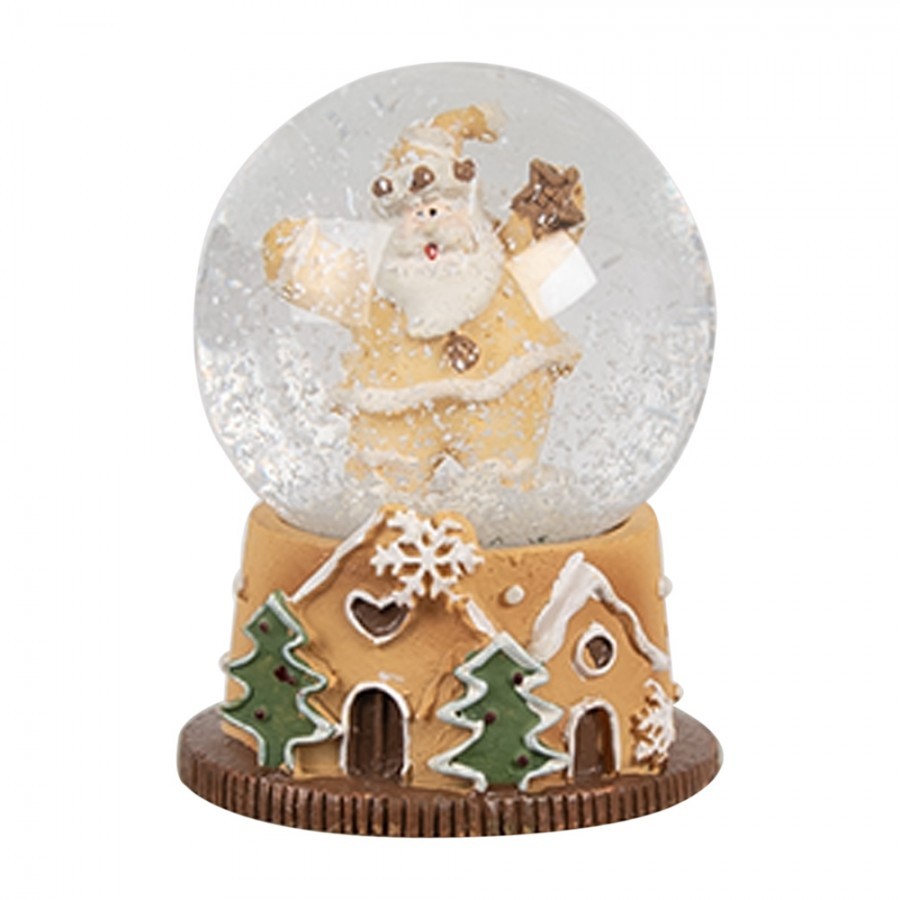 Vánoční sněžítko Santa Claus s hvězdou - Ø 5 * 6 cm