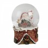 Vánoční sněžítko Santa Claus s ptáčkem - Ø 10 * 15 cm