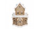 Gingerbread House With LED 28x21x37 Cm Brown Plastic Gingerbread House - 28*21*37 cm Clayre & Eef