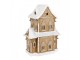 Gingerbread House With LED 28x21x37 Cm Brown Plastic Gingerbread House - 28*21*37 cm Clayre & Eef