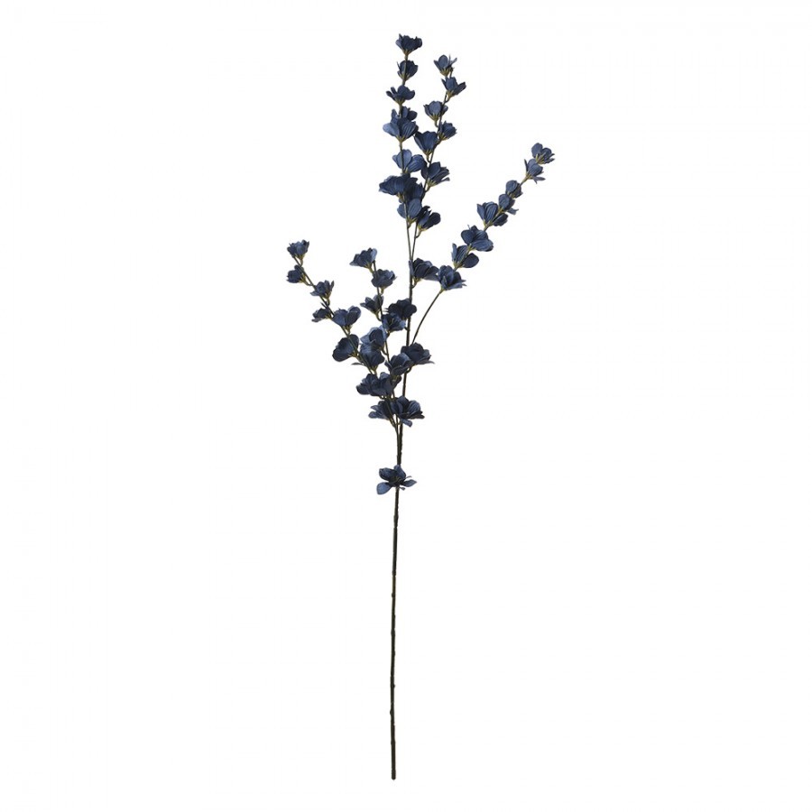 Dekorace umělá větvička s fialovými květy - 6*6*102 cm