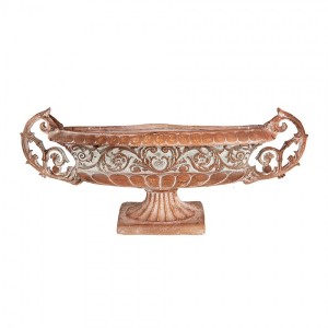 Hnědý antik dekorační květináč ve stylu Vintage - 81*19*36 cm