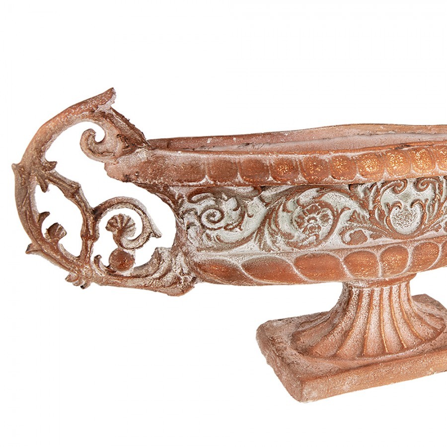Hnědý antik dekorační květináč ve stylu Vintage - 81*19*36 cm