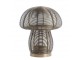 Bronzový antik kovový svícen houba Mushroom - Ø 20*24 cm