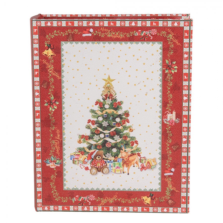 3ks úložný box ve tvaru knihy Merry Christmas - 27*22*7 / 22*17*6 / 17*12*4 cm