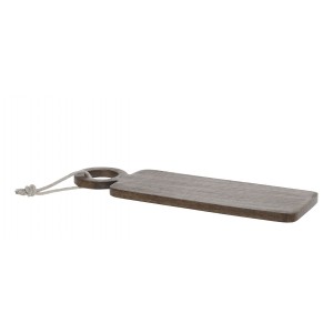 Hnědé dřevěné mangové prkénko Tapas Tours - 15*45 cm
