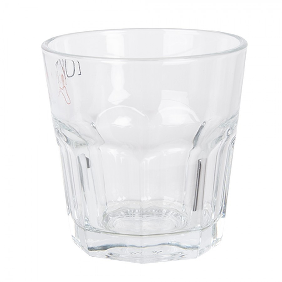 Sklenička se srdíčkem Love you Heart & Smile - Ø 8*8 cm / 200 ml