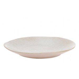 Béžovo-růžový rustikální jídelní talíř Valence Dusty Rose - Ø 27*3 cm 