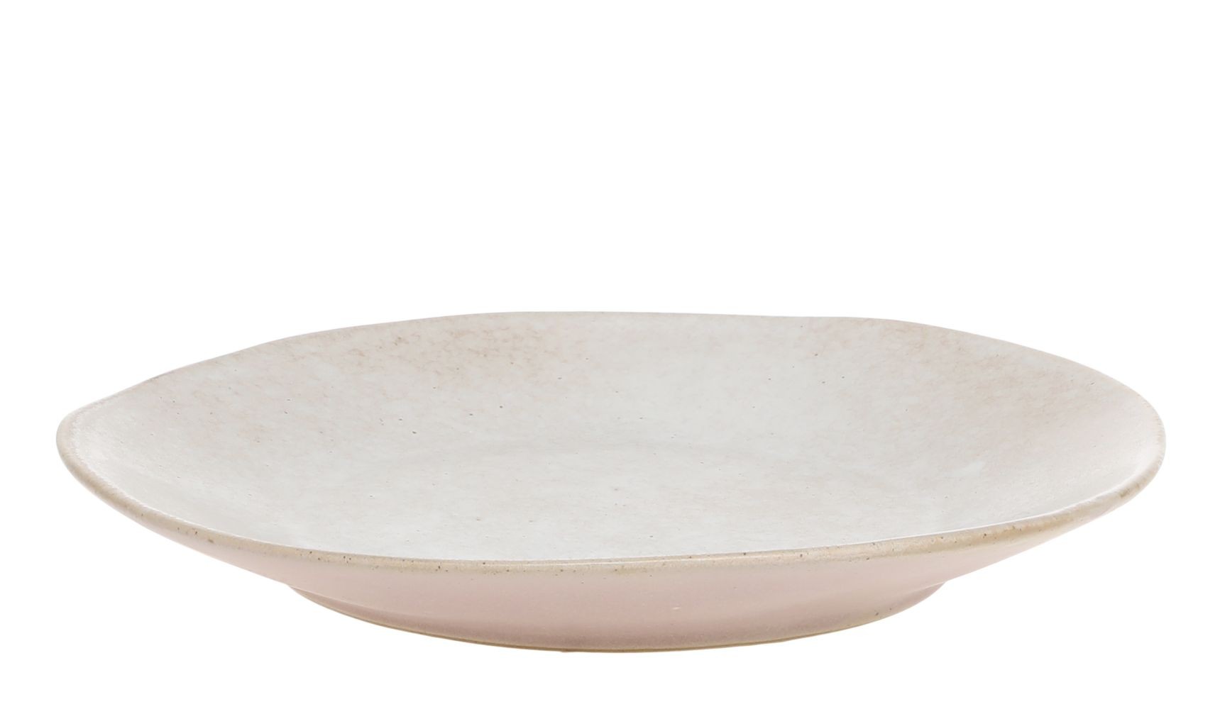 Béžovo-růžový rustikální jídelní talíř Valence Dusty Rose - Ø 27*3 cm 