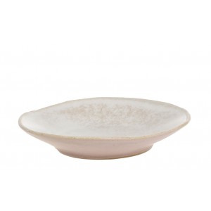Béžovo-růžový rustikální dezertní talíř Valence Dusty Rose - Ø 19*4 cm 