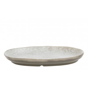 Béžovo-šedý rustikální podnos Valence Dusty Stone - 27*19*3 cm 