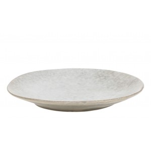 Béžovo-šedý rustikální jídelní talíř Valence Dusty Stone - Ø 27*3 cm 