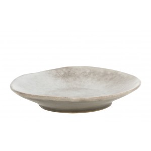 Béžovo-šedý rustikální dezertní talíř Valence Dusty Stone - Ø 19*4cm 