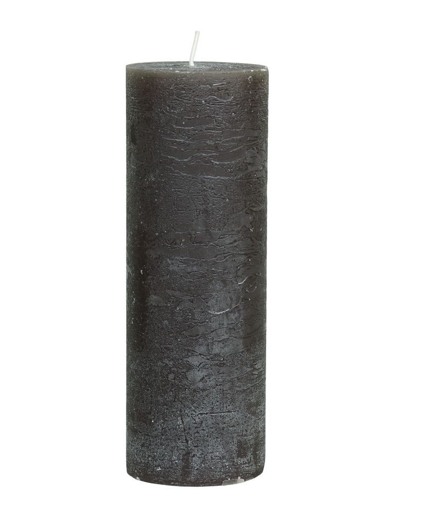 Kávová široká svíčka Macon Rustic coffee - Ø 7*20cm/ 80h