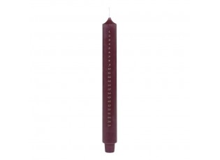 Červená adventní svíčka s čísly 1-24 Advent Candle - Ø 3*29cm / 20h