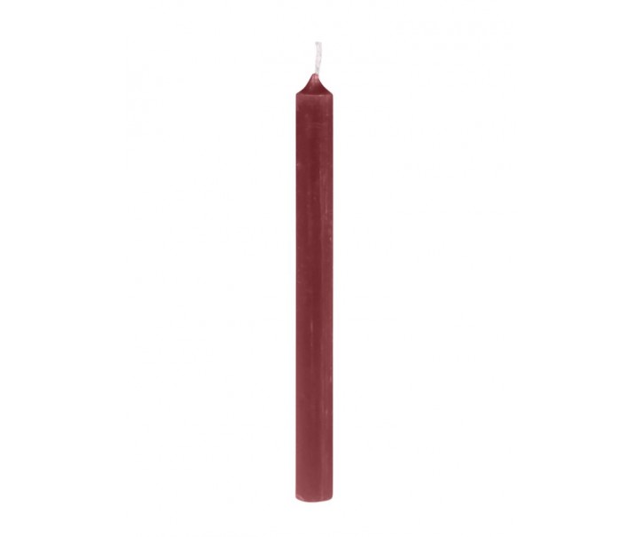 Červená úzká svíčka Taper red - Ø 1,2 *13cm / 2.5h