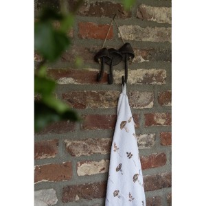 Bílý kuchyňský froté ručník s houbičkami Little Forest Jewels - 40*66 cm