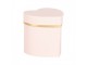 Gift Box 10x10x10 Cm Pink Cardboard Heart-Shaped - 10,00 cm Clayre & Eef