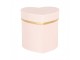 Gift Box 10x10x10 Cm Pink Cardboard Heart-Shaped - 10,00 cm Clayre & Eef