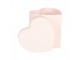 Gift Box 10x10x10 Cm Pink Cardboard Heart-Shaped - 10,00 cm Clayre & Eef