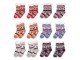 Christmas Socks Set Of 12 One Size Multicoloured Synthetic Deer - One size Clayre & Eef