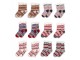 Christmas Socks Set Of 12 One Size Multicoloured Synthetic Snowflakes - One size Clayre & Eef