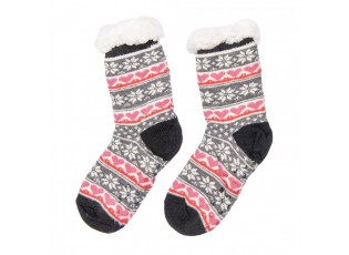 Christmas Socks Set Of 12 One Size Multicoloured Synthetic Snowflakes - One size