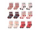 Christmas Socks Set Of 12 One Size Multicoloured Synthetic Deer - One size Clayre & Eef