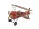 Christmas Decoration Airplane 41x37x21 Cm Red Metal - 41*37*21 cm Clayre & Eef