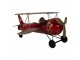Christmas Decoration Airplane 41x37x21 Cm Red Metal - 41*37*21 cm Clayre & Eef